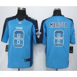 Cheap Marcus Mariota Titans Jersey From China Light Blue Strobe Limited #8