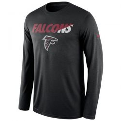 Cheap Falcons T-Shirt From China Black Long sleeve Legend Staff Practice Performance