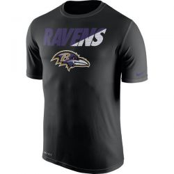 Cheap Ravens T-Shirt From China Black Legend Staff Practice Performance