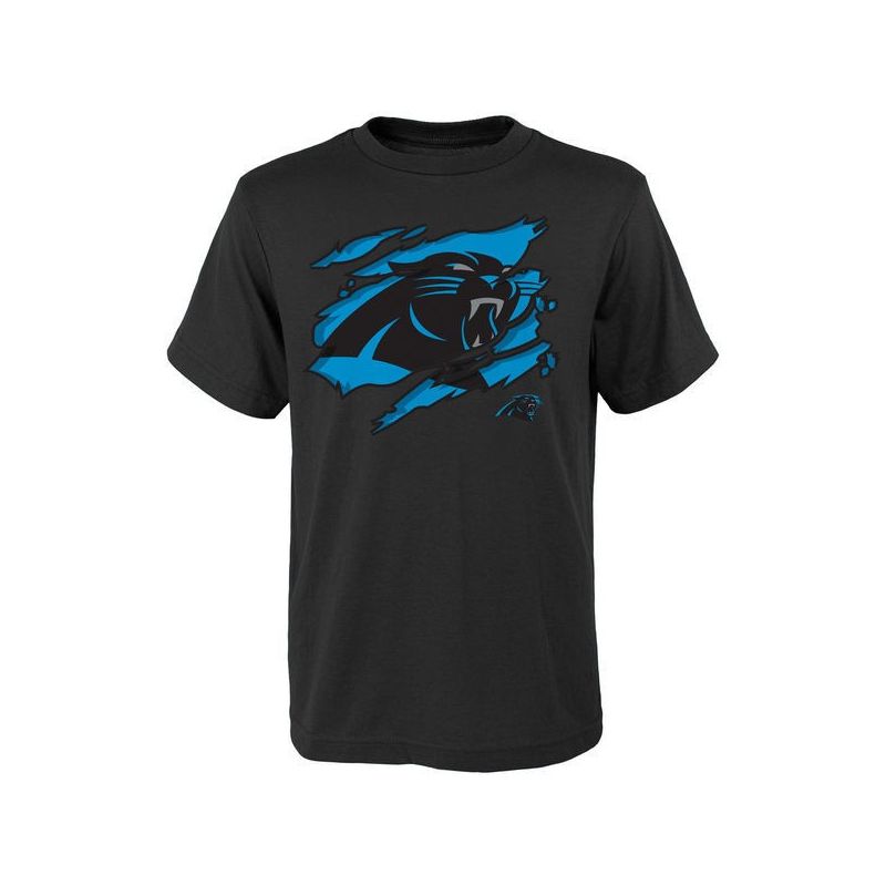 Cheap Panthers T-Shirt From China Black Ripped Off