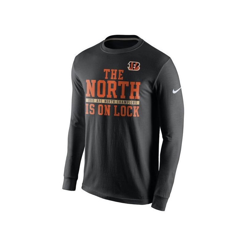 Cheap Bengals T-Shirt From China Black 2015 NFC North Division Champions