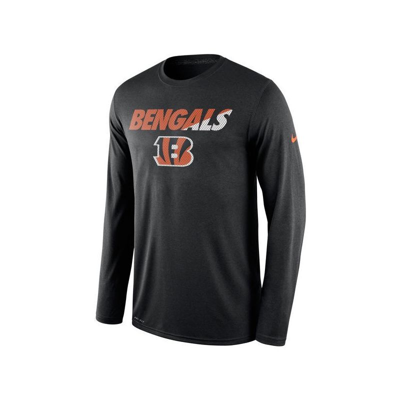 Cheap Bengals T-Shirt From China Black Long sleeve Legend Staff Practice Performance