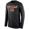 Cheap Bengals T-Shirt From China Black Long sleeve Legend Staff Practice Performance