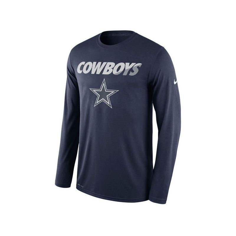 Cheap Cowboys T-Shirt From China Navy Long sleeve Legend Staff Practice Performance