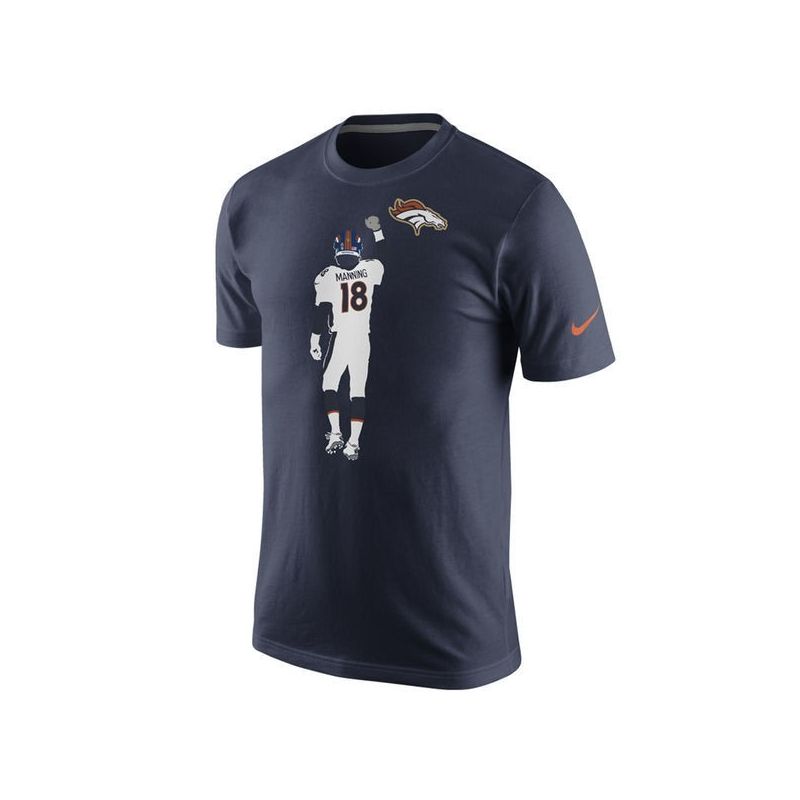 Cheap Peyton Manning Broncos T-Shirt From China Navy Walkoff