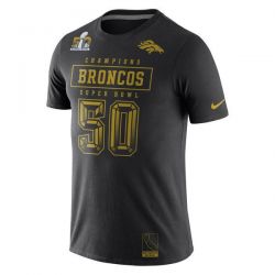 Cheap Broncos T-Shirt From China Black Super Bowl 50 Champions Gold Pack