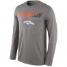 Cheap Broncos T-Shirt From China Gray Long sleeve Legend Staff Practice Performance