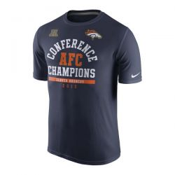 Cheap Broncos T-Shirt From China Navy 2015 AFC Conference Champions Arch Legend