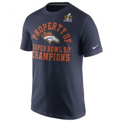 Cheap Broncos T-Shirt From China Navy Celebration Property of Super Bowl 50 Champions