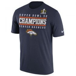 Cheap Broncos T-Shirt From China Navy Super Bowl 50 Champions Celebration Legend Performance