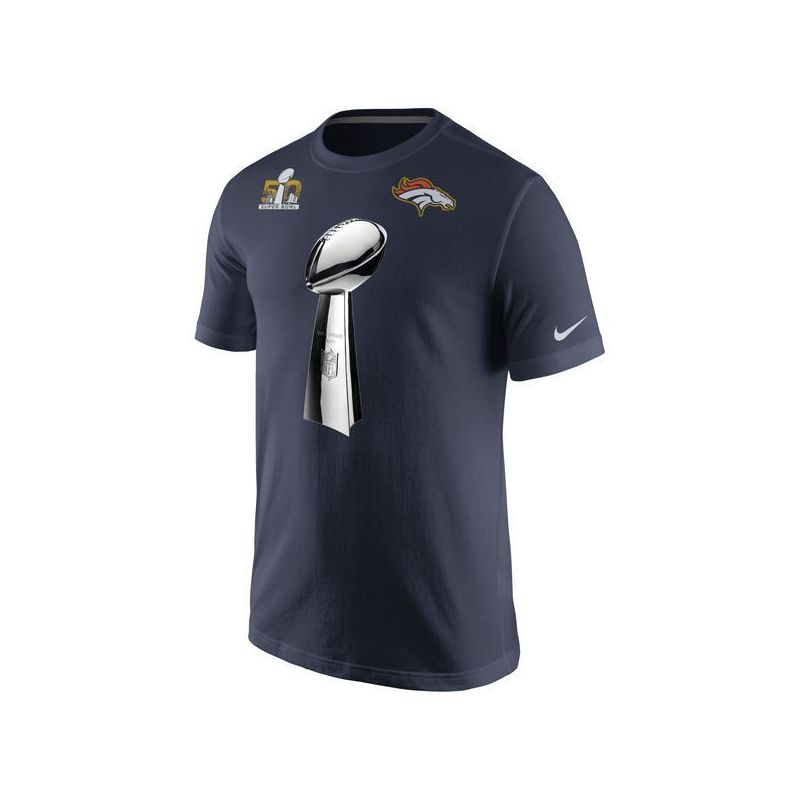 Cheap Broncos T-Shirt From China Navy Super Bowl 50 Champions Celebration Open