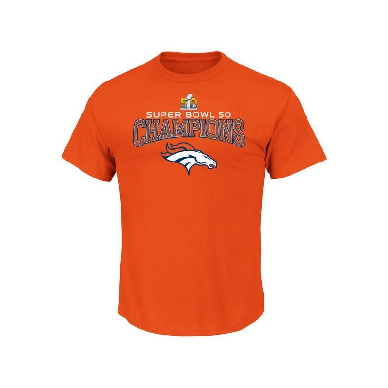 Cheap Broncos T-Shirt From China Orange Super Bowl 50 Champions Choice VIII