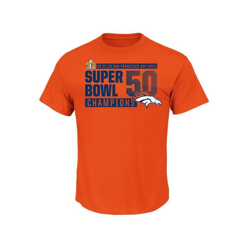 Cheap Broncos T-Shirt From China Orange Super Bowl 50 Champions Winners Take VIII
