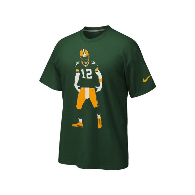 Cheap Aaron Rodgers Packers T-Shirt From China Green Silhouette