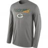 Cheap Packers T-Shirt From China Gray Long sleeve Legend Staff Practice Performance