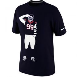 Cheap JJ Watt Texans T-Shirt From China Navy Silhouette