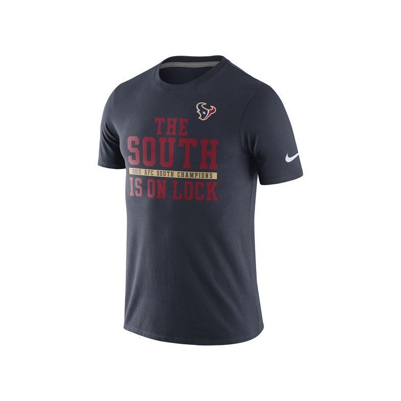 Cheap Texans T-Shirt From China Navy 2015 AFC South Division Champions