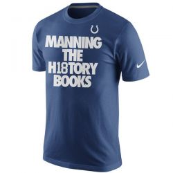 Cheap Peyton Manning Colts T-Shirt From China Blue History Books