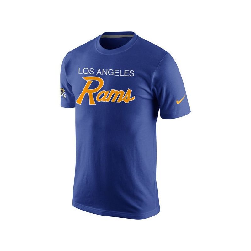 Cheap Rams T-Shirt From China Blue Script