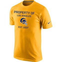 Cheap Rams T-Shirt From China Gold Property Of Performance