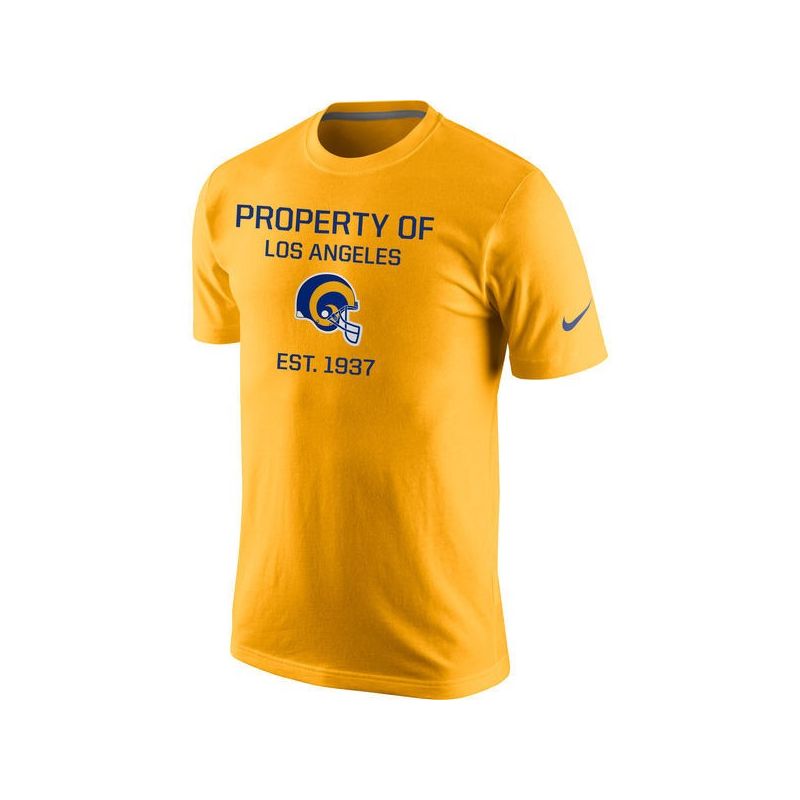 Cheap Rams T-Shirt From China Gold Property Of Performance