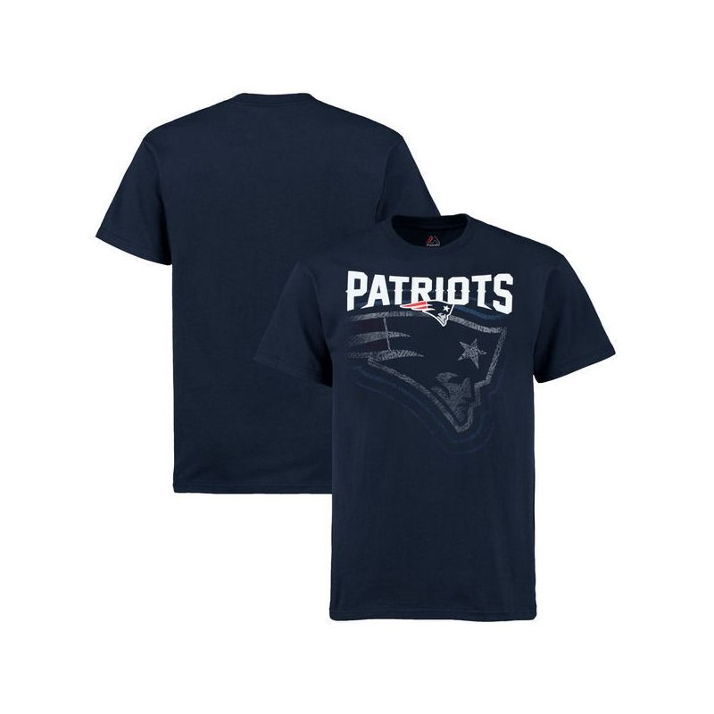 Cheap Patriots T-Shirt From China Navy Empty Backfield