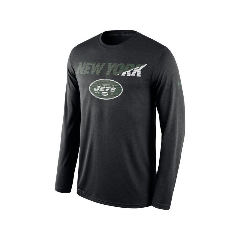 Cheap Jets T-Shirt From China Black Long sleeve Legend Staff Practice Performance