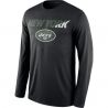 Cheap Jets T-Shirt From China Black Long sleeve Legend Staff Practice Performance