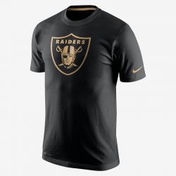 Cheap Raiders T-Shirt From China Black Championship Drive Gold Collection Performance