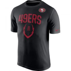 Cheap 49ers T-Shirt From China Black Legend Icon Performance