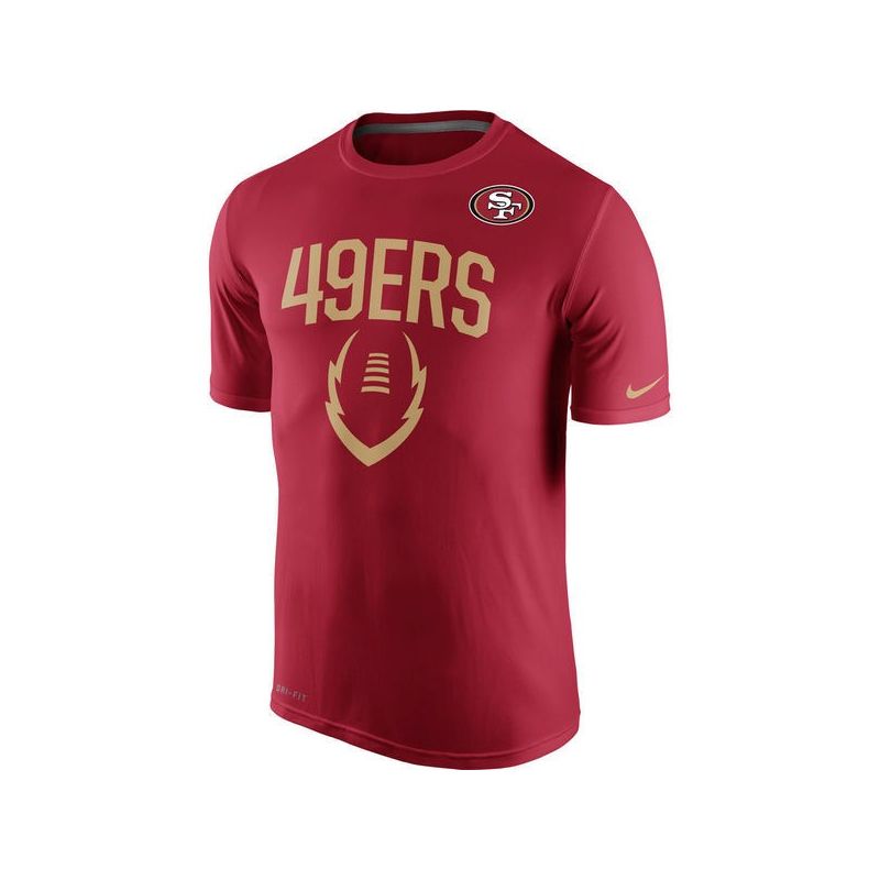 Cheap 49ers T-Shirt From China Scarlet Legend Icon Performance