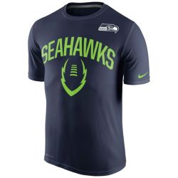 Cheap Seahawks T-Shirt From China Navy Legend Icon Performance