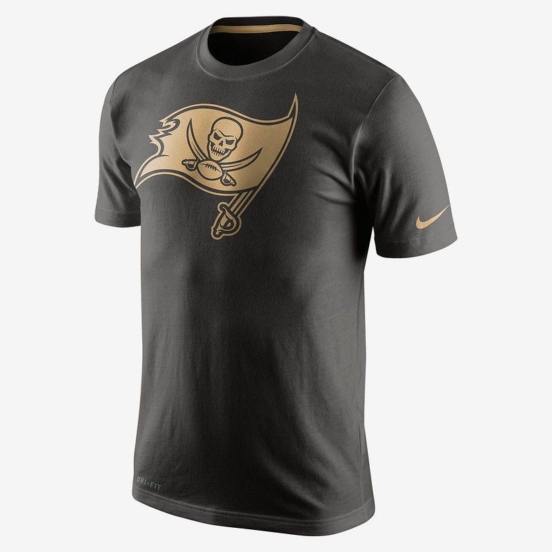 Cheap Buccaneers T-Shirt From China Black Championship Drive Gold Collection Performance