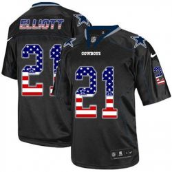 Cheap Ezekiel Elliott Cowboys Jersey From China USA Flag Fashion #21