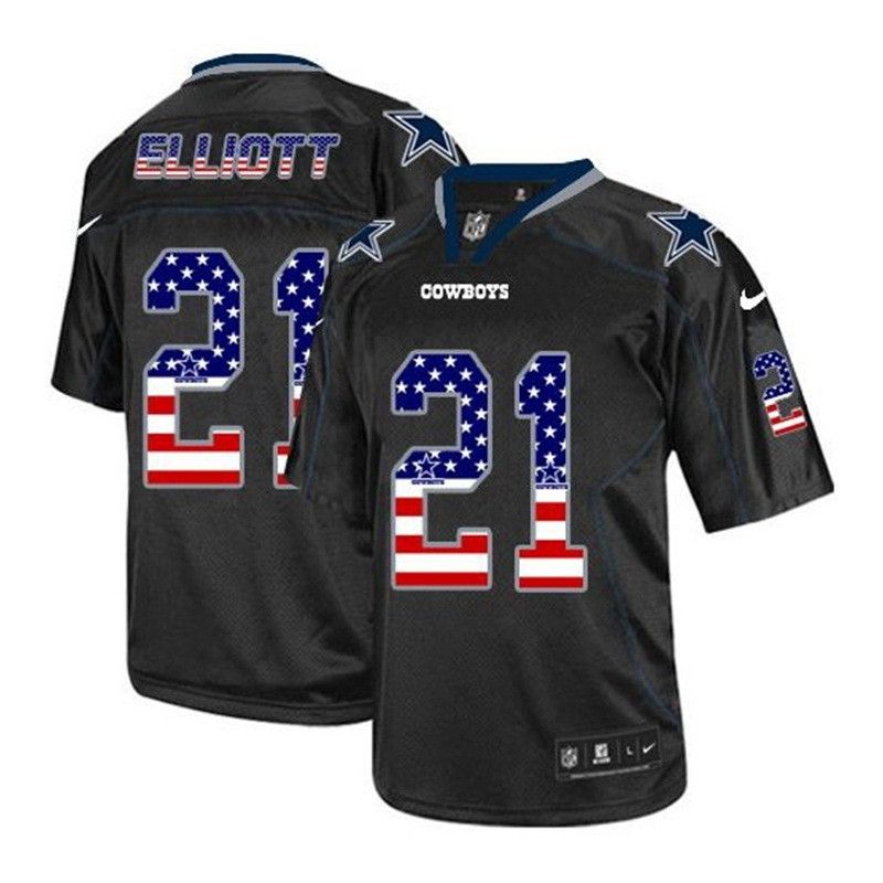 Cheap Ezekiel Elliott Cowboys Jersey From China USA Flag Fashion #21