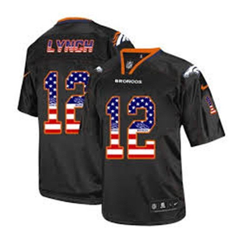 Cheap Paxton Lynch Broncos Jersey From China USA Flag Fashion #12
