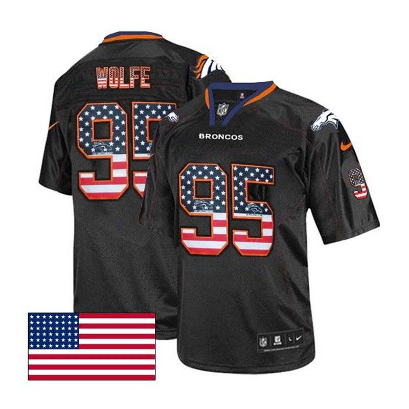 Cheap Derek Wolfe Broncos Jersey From China USA Flag Fashion #95