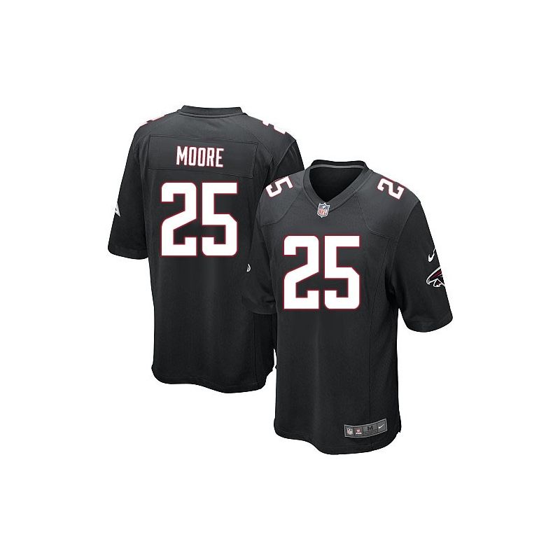 Cheap William Moore Falcons Youth Jersey From China Black Game #25