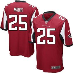 Cheap William Moore Falcons Youth Jersey From China Red Game #25