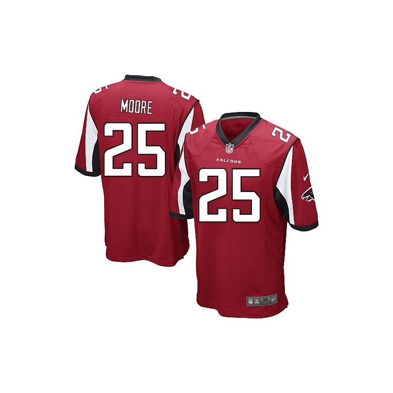 Cheap William Moore Falcons Youth Jersey From China Red Game #25