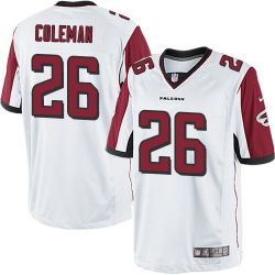 Cheap Tevin Coleman Falcons Youth Jersey From China White Game #26