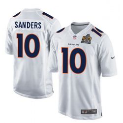 Cheap Emmanuel Sanders Broncos Youth Jersey From China White Super Bowl 50 game event Game #10