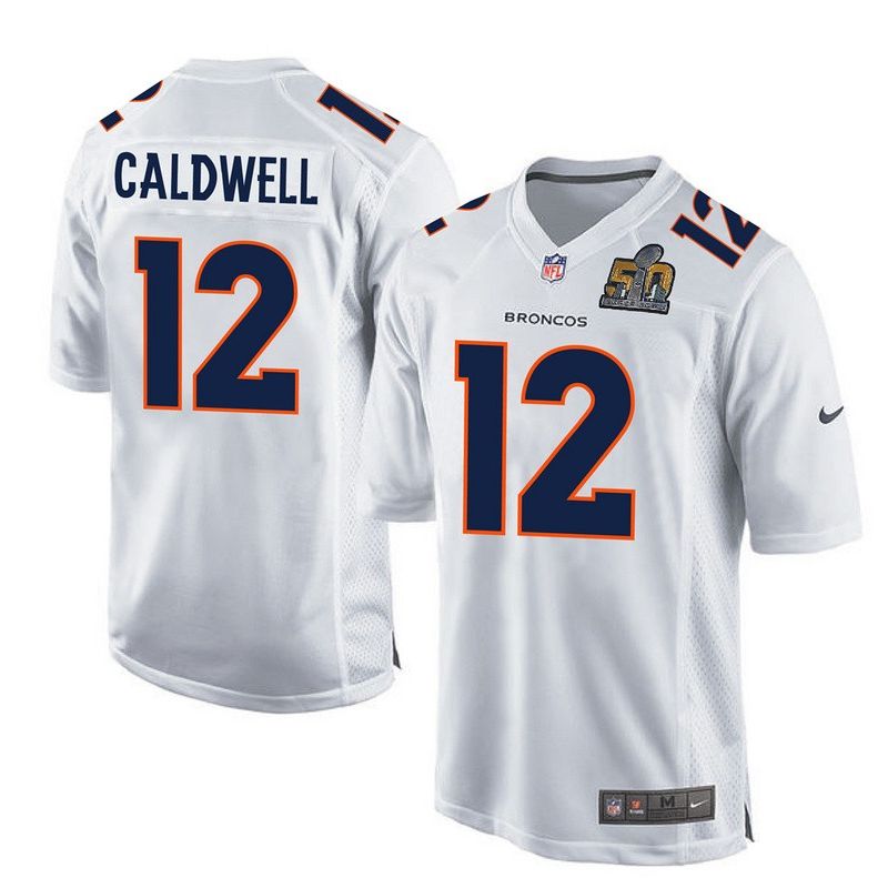 Cheap Andre Caldwell Broncos Youth Jersey From China White Super Bowl 50 game event Game #12
