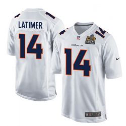 Cheap Cody Latimer Broncos Youth Jersey From China White Super Bowl 50 game event Game #14