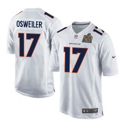 Cheap Brock Osweiler Broncos Youth Jersey From China White Super Bowl 50 game event Game #17