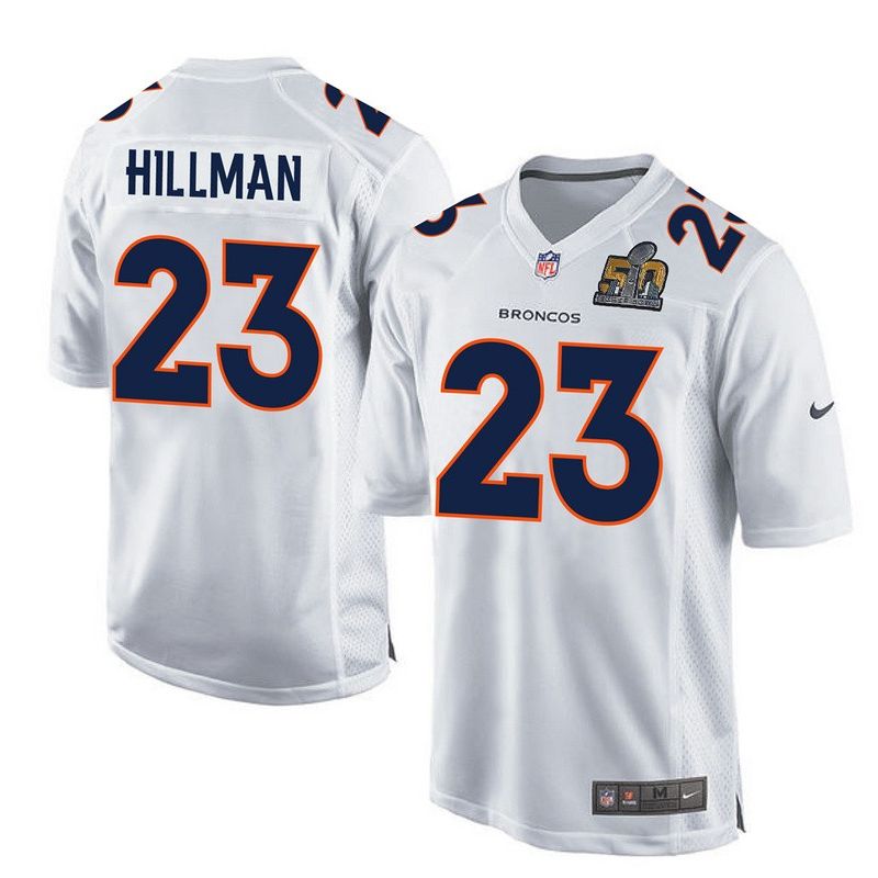 Cheap Ronnie Hillman Broncos Youth Jersey From China White Super Bowl 50 game event Game #23
