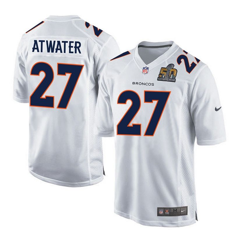 Cheap Steve Atwater Broncos Youth Jersey From China White Super Bowl 50 game event Game #27