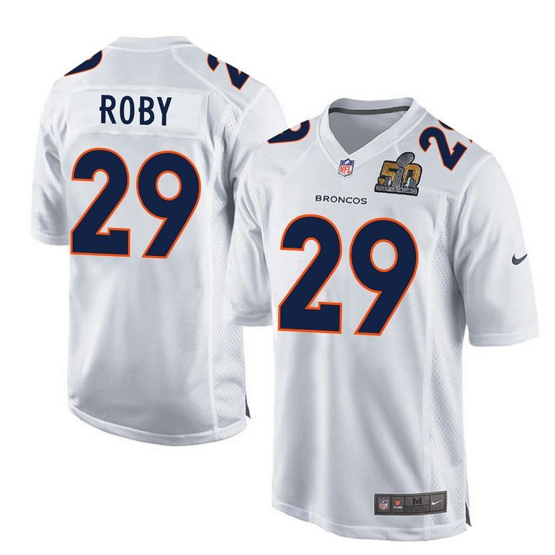 Cheap Bradley Roby Broncos Youth Jersey From China White Super Bowl 50 game event Game #29