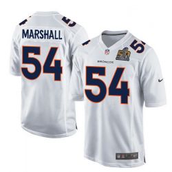 Cheap Brandon Marshall Broncos Youth Jersey From China White Super Bowl 50 game event Game #54