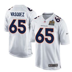 Cheap Louis Vasquez Broncos Youth Jersey From China White Super Bowl 50 game event Game #65
